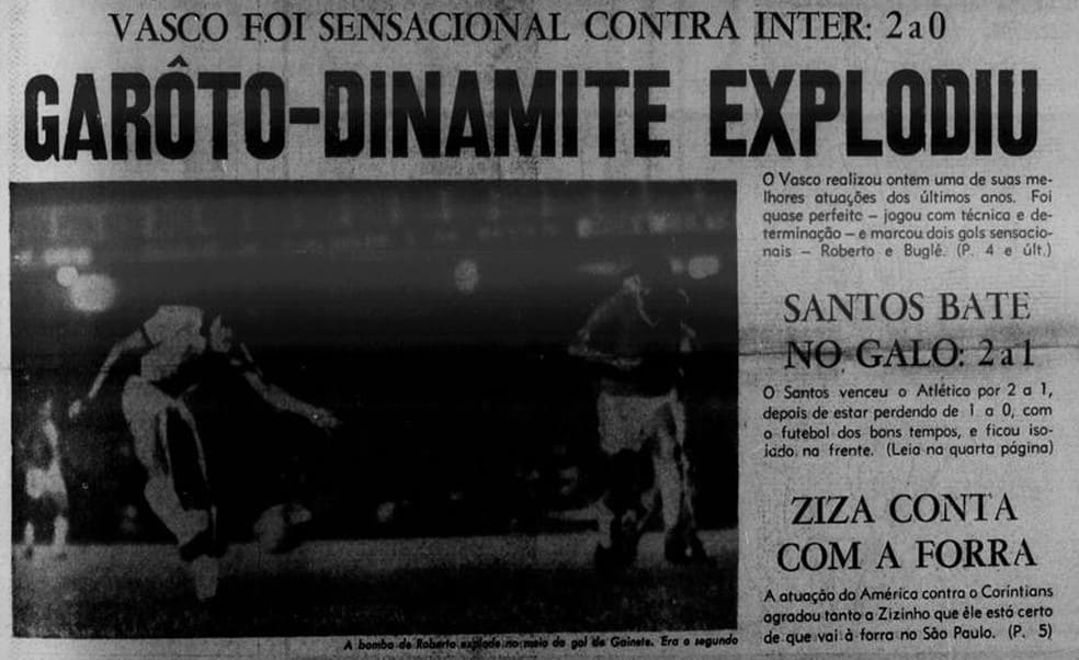 Hoje faz 50 anos que Dinamite, marcou seu primeiro gol pelo Vasco